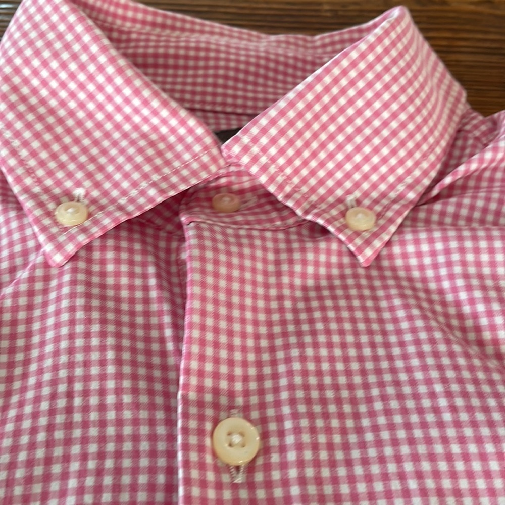 Peter Millar Summer Comfort Long Sleeve Shirt with button down collar